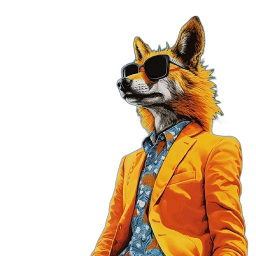 jacket, animal, mask, staff transparent PNG cut-out