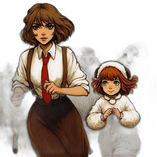concept art, watercolor, pixel art, comic book art transparent PNG cut-out