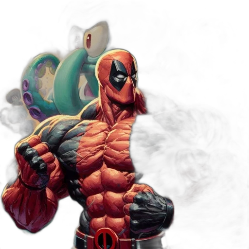 comic book art, concept art, fantasy art, 3d render transparent PNG cut-out