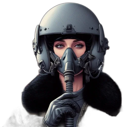 mask, face, jacket, cyberpunk transparent PNG cut-out