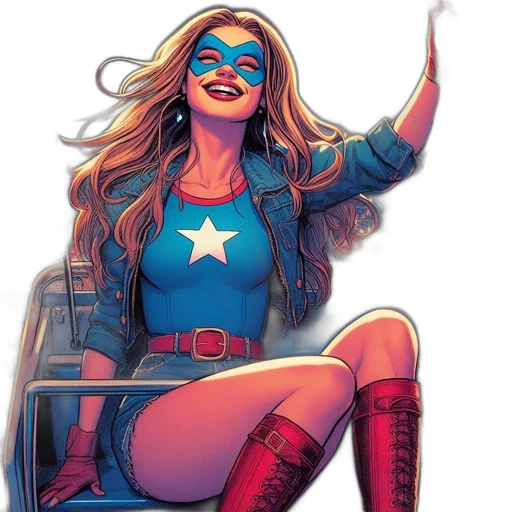 comic book art, concept art, cartoon, young transparent PNG cut-out