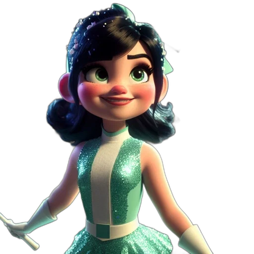 dress, staff, crown, robot transparent PNG cut-out