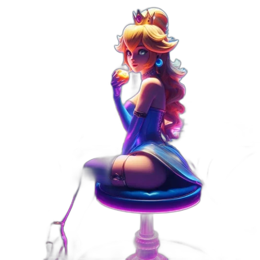dress, staff, crown, concept art transparent PNG cut-out