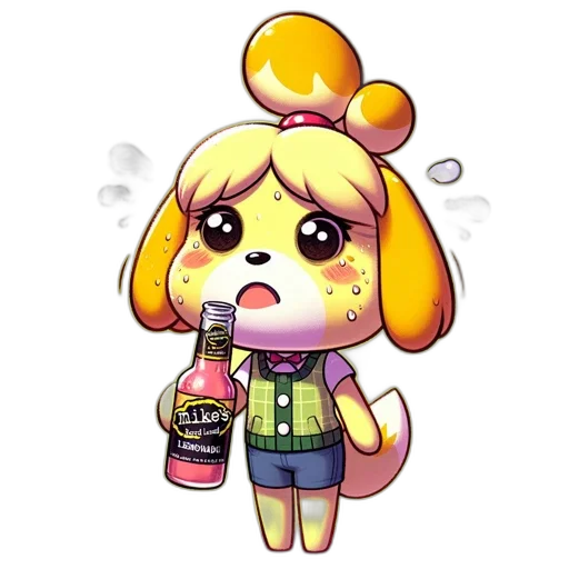 bottle, food, staff, pixel art transparent PNG cut-out