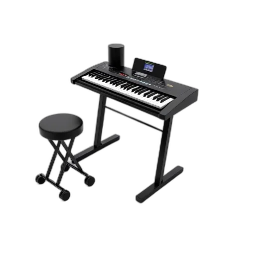 furniture, 3d render, concept art, black transparent PNG cut-out