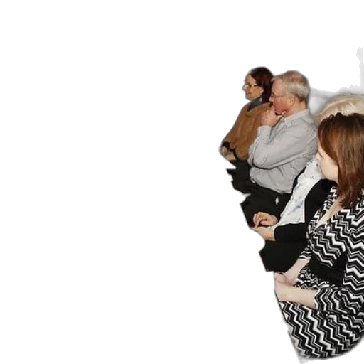staff, group, people, sit transparent PNG cut-out