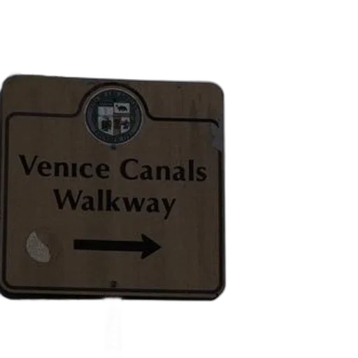 3d render, sign, pointing, venice transparent PNG cut-out
