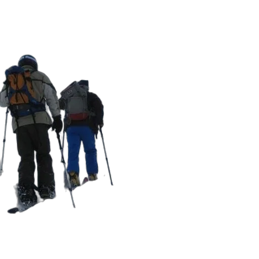 3d render, concept art, group, skiers transparent PNG cut-out