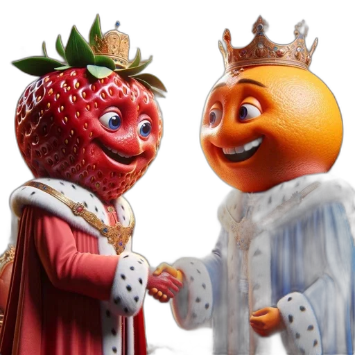 crown, food, 3d render, concept art transparent PNG cut-out