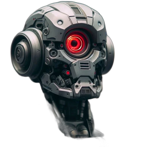 robot, mask, weapon, face transparent PNG cut-out