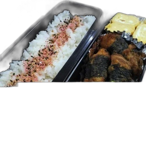 food, 3d render, monochrome, bento transparent PNG cut-out