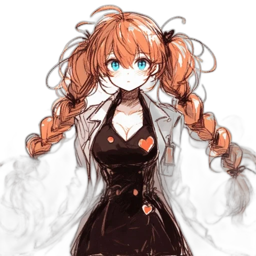 dress, staff, hair, mask transparent PNG cut-out