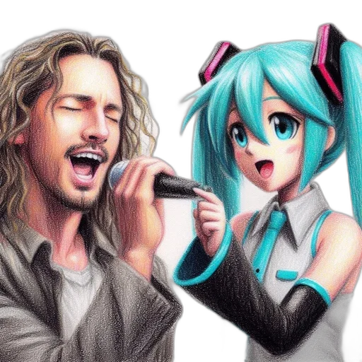 hair, anime, cartoon, watercolor transparent PNG cut-out