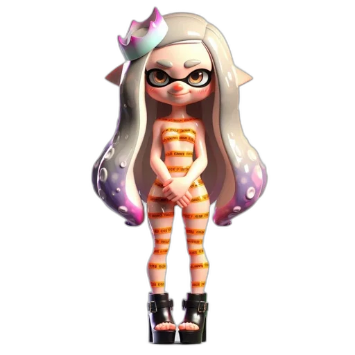 dress, staff, hair, weapon transparent PNG cut-out