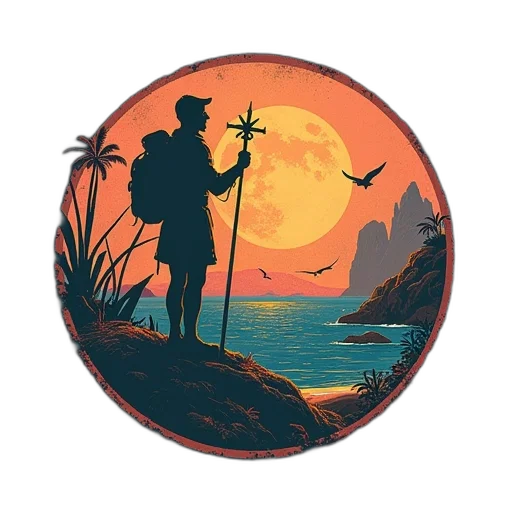 umbrella, hat, staff, jacket transparent PNG cut-out