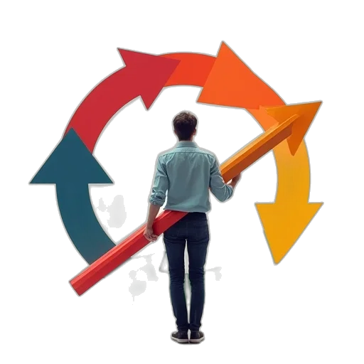 staff, 3d render, man, carrying transparent PNG cut-out