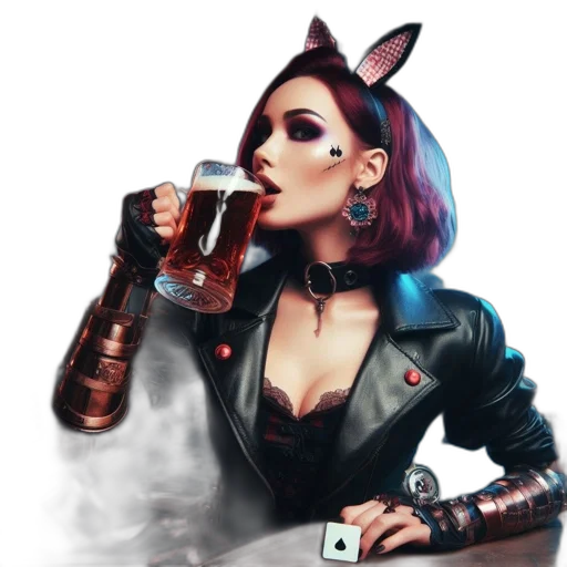 jacket, cyberpunk, fantasy art, concept art transparent PNG cut-out