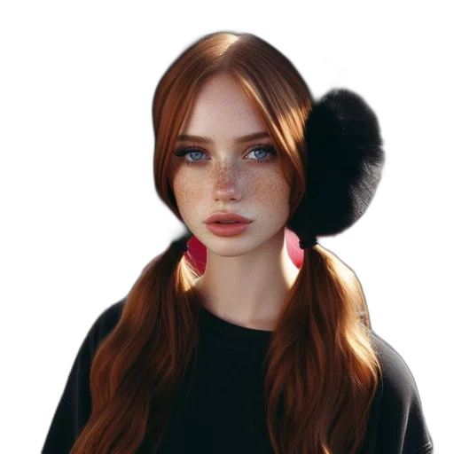 hat, hair, jacket, face transparent PNG cut-out