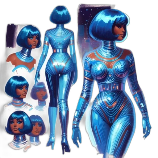concept art, fantasy art, comic book art, 3d render transparent PNG cut-out