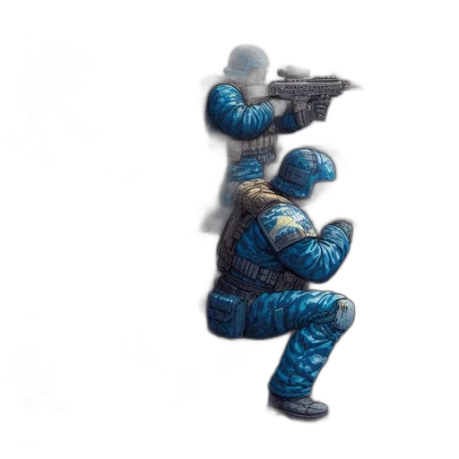 weapon, robot, staff, jacket transparent PNG cut-out