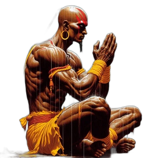 comic book art, concept art, imposing, figure transparent PNG cut-out