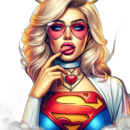 face, comic book art, cartoon, fantasy art transparent PNG cut-out