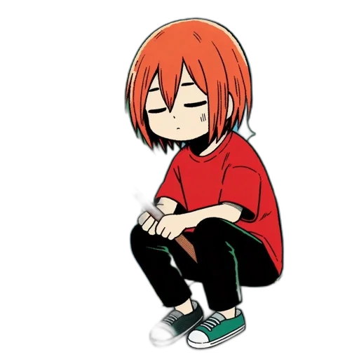 staff, jacket, hair, weapon transparent PNG cut-out