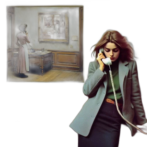 jacket, staff, concept art, oil painting transparent PNG cut-out