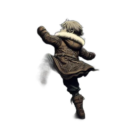 jacket, weapon, sword, creature transparent PNG cut-out