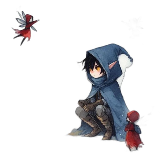 dragon, jacket, weapon, sword transparent PNG cut-out