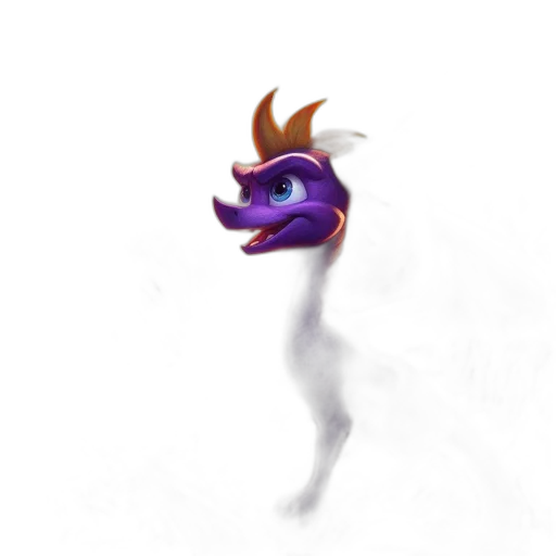 dragon, staff, creature, mask transparent PNG cut-out