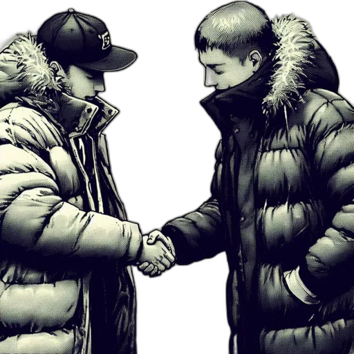 jacket, photorealistic, concept art, two transparent PNG cut-out