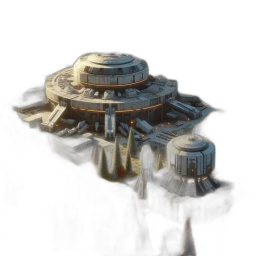 building, robot, crown, weapon transparent PNG cut-out