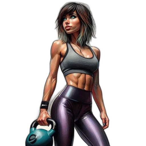 comic book art, concept art, fantasy art, photorealistic transparent PNG cut-out