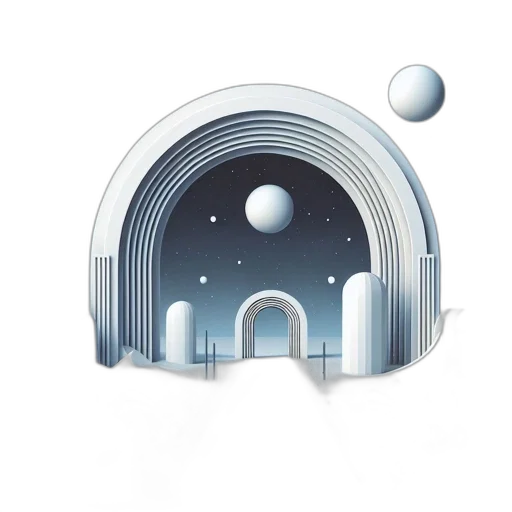 robot, staff, concept art, 3d render transparent PNG cut-out