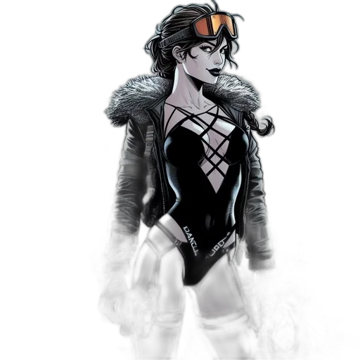 jacket, comic book art, concept art, cartoon transparent PNG cut-out