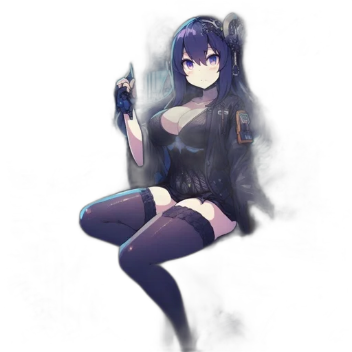 weapon, staff, dress, creature transparent PNG cut-out