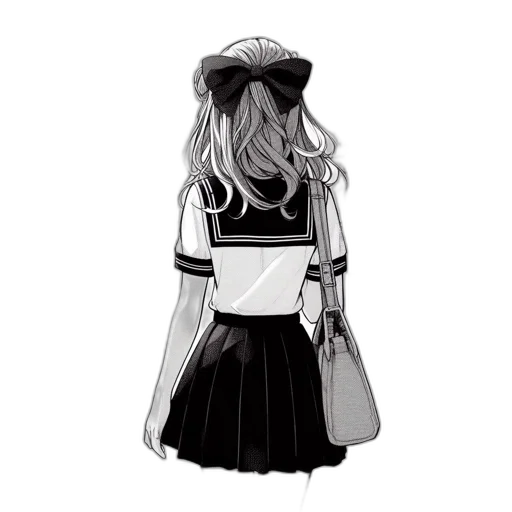 dress, jacket, hat, hair transparent PNG cut-out