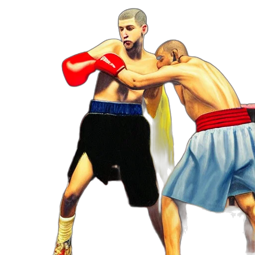 concept art, photorealistic, oil painting, cartoon transparent PNG cut-out