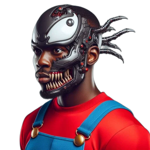 mask, robot, face, creature transparent PNG cut-out