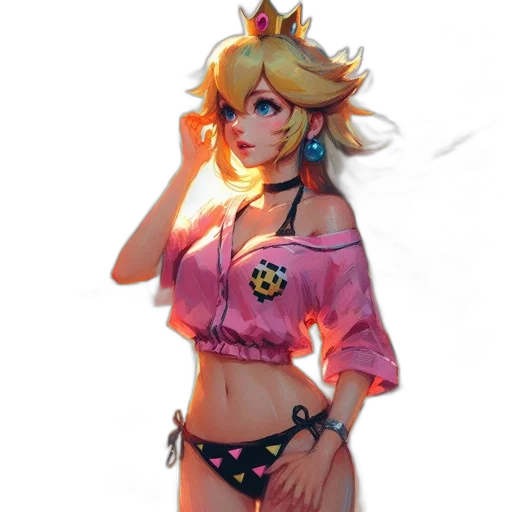 crown, dress, staff, concept art transparent PNG cut-out
