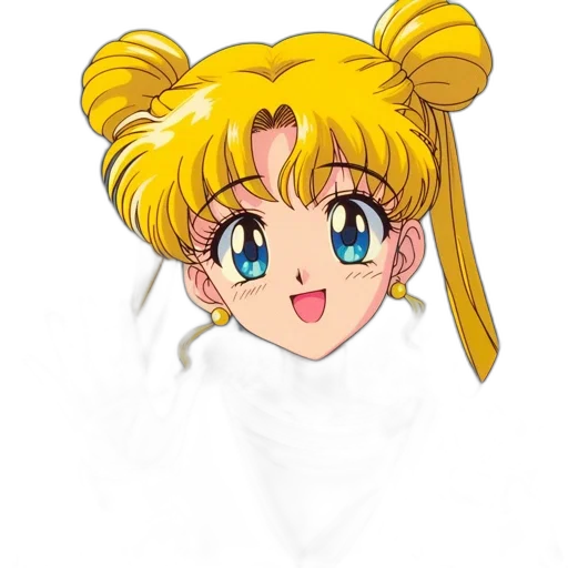 face, anime, cartoon, pixel art transparent PNG cut-out