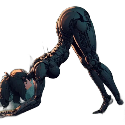 robot, creature, weapon, concept art transparent PNG cut-out