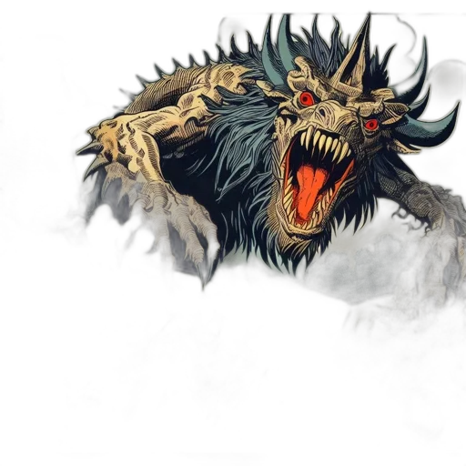 dragon, creature, mask, animal transparent PNG cut-out