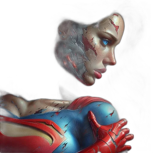 mask, face, concept art, comic book art transparent PNG cut-out