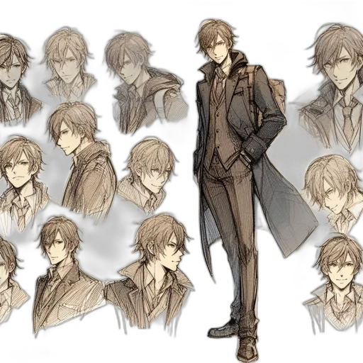 jacket, concept art, anime, fantasy art transparent PNG cut-out