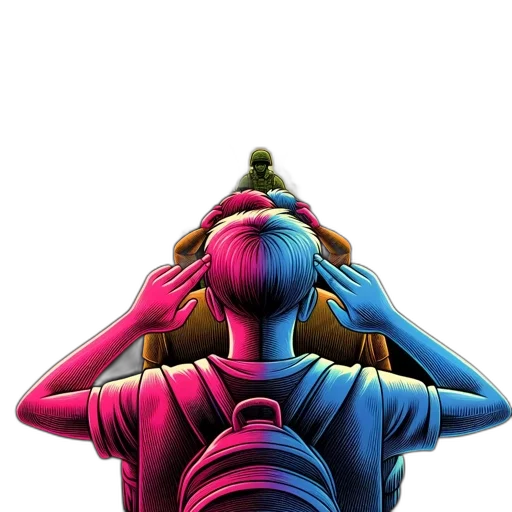 jacket, mask, crown, staff transparent PNG cut-out