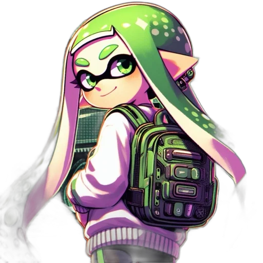 jacket, weapon, dress, staff transparent PNG cut-out