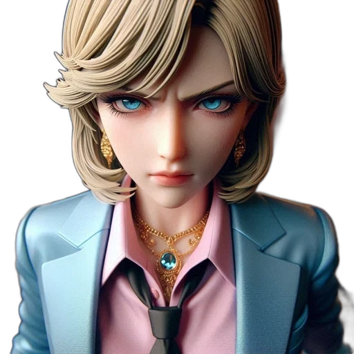 face, jacket, staff, jewelry transparent PNG cut-out