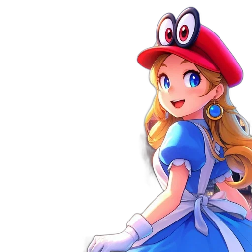 dress, hat, crown, 3d render transparent PNG cut-out